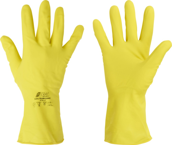 Latex-Haushaltshandschuhe Nitras 3220 "Yellow Cleaner"